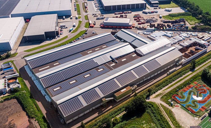 Legro installed 3,466 solar panels for a more sustainable production process