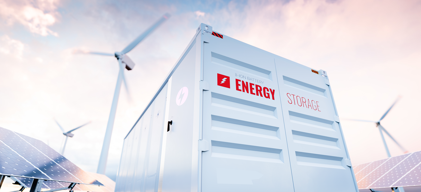 Conceptual Image Modern Battery Energy Storage System 3D Rendering Scholt